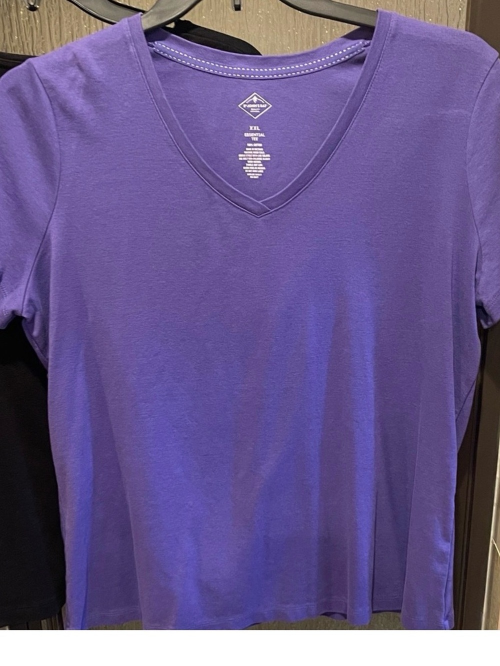 St. John's Bay Purple Essential Tee - Picture 4 of 13